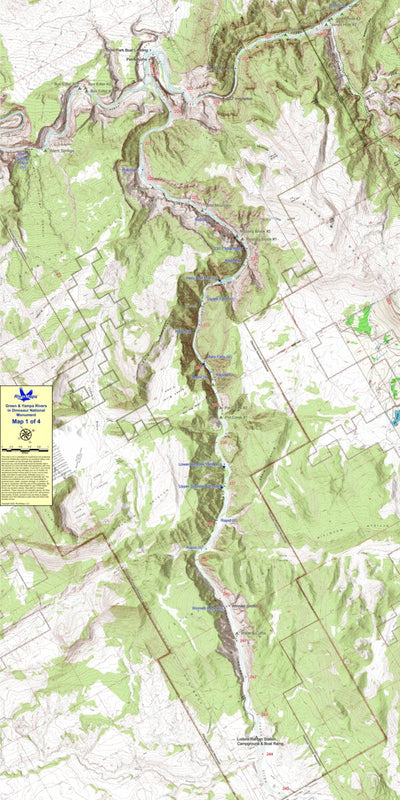 RiverMaps - Green and Yampa Rivers in Dinosaur National Monument (4 maps)