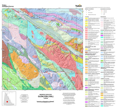 105L, Glenlyon: Yukon Bedrock Geology