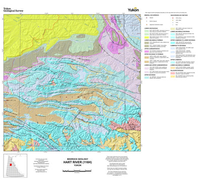 116H, Hart River: Yukon Bedrock Geology