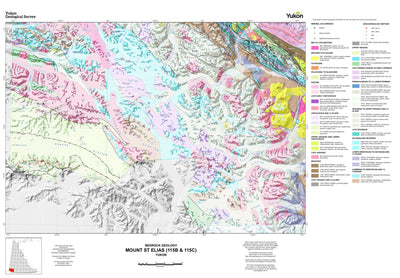115B & 115C, Mount St Elias: Yukon Bedrock Geology