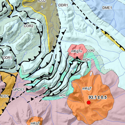 105O, Niddery Lake & 105P, Sekwi Mountain: Yukon Bedrock Geology