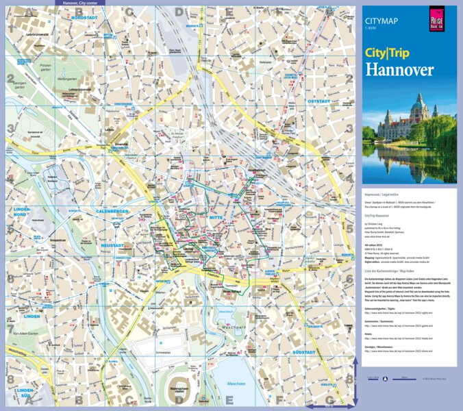 Citymap Hanover 2022 Map by Reise Know-How Verlag Peter Rump GmbH ...