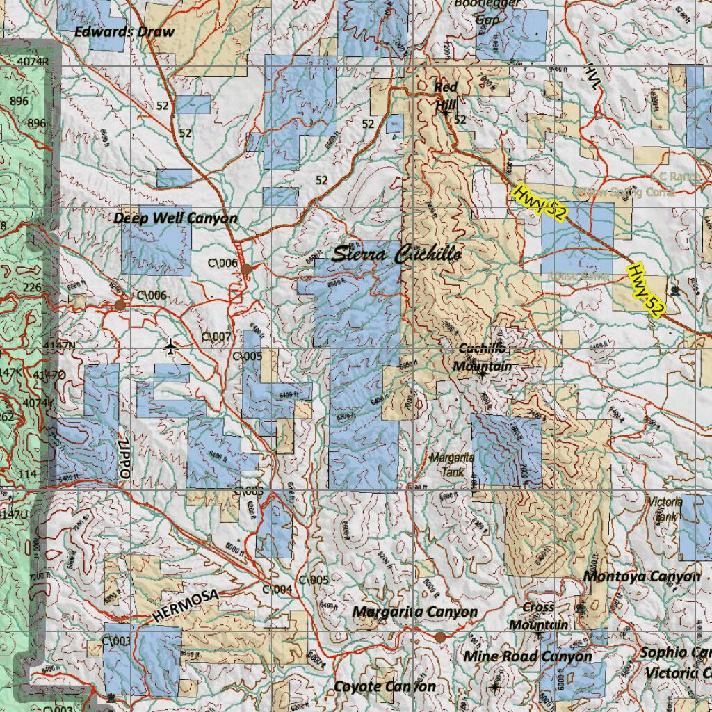 NM Unit 20 Land Ownership Map by New Mexico HuntData LLC | Avenza Maps
