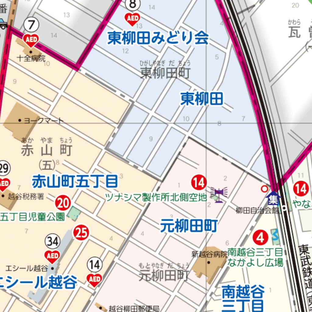 南越谷地区地域防災マップ Map by Buyodo corp. | Avenza Maps