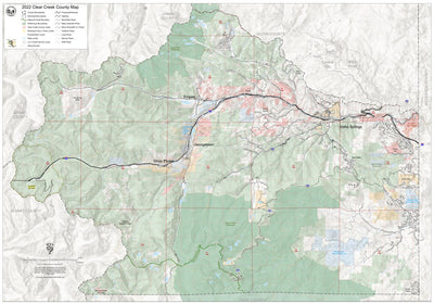 Clear Creek County Map