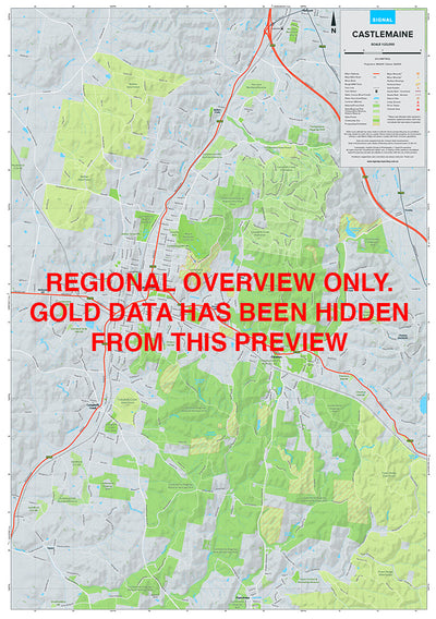 Castlemaine - Gold Prospecting Map