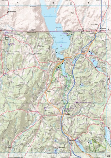 New Hampshire/Vermont Atlas & Gazetteer Page 33