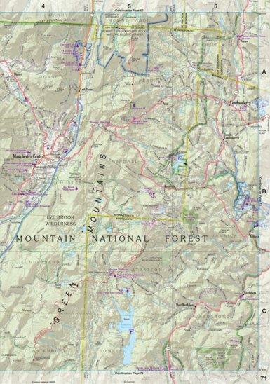 New Hampshire/Vermont Atlas & Gazetteer Page 71