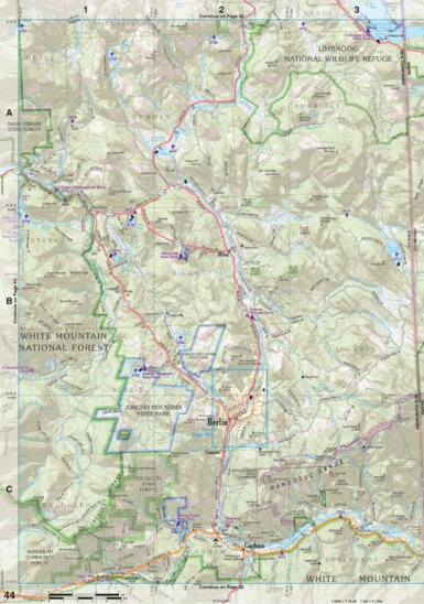New Hampshire/Vermont Atlas & Gazetteer Page 44