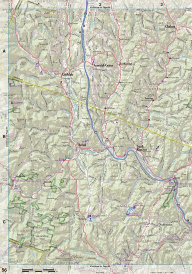 New Hampshire/Vermont Atlas & Gazetteer Page 56