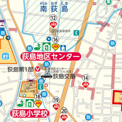 荻島地区防災マップ
