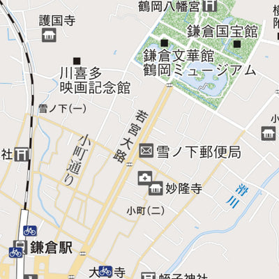 鎌倉市内案内図