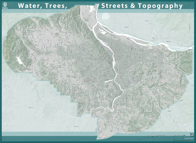 Water, Trees, Streets and Topography (OregonMetro)