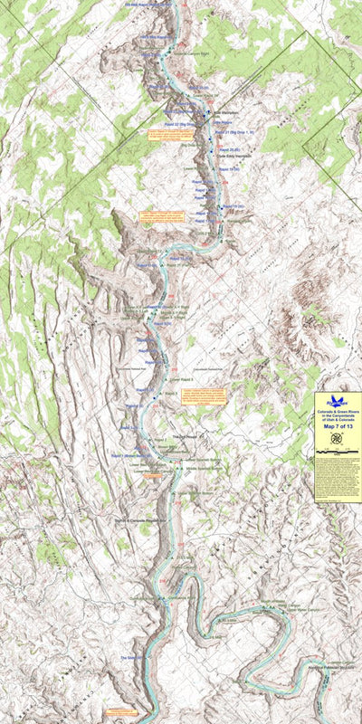RiverMaps - Colorado & Green Rivers in the Canyonlands of Utah & Colorado (13 maps)