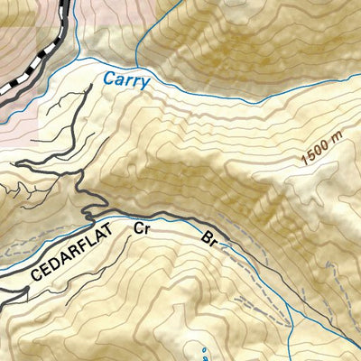 VCBC16 Coquihalla Summit - Vancouver Coast & Mountains BC Topo