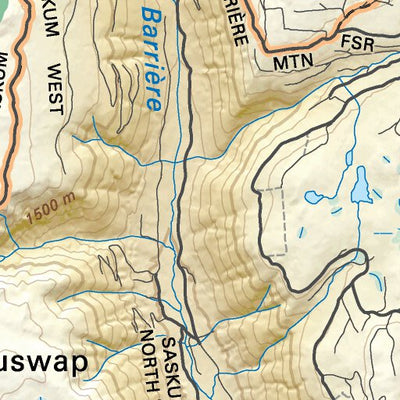 TOBC34 Vavenby - Thompson Okanagan BC Topo Map