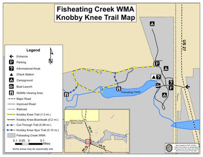 Fisheating Creek WMA Knobby Knee Trail Map