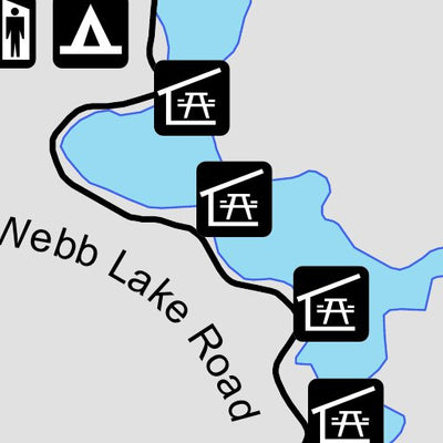 Babcock/Webb WMA - Webb Lake Trail Map