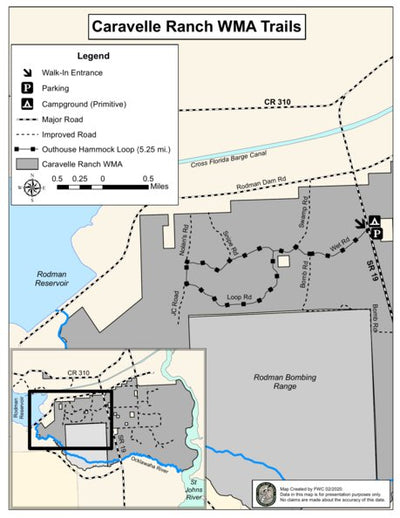 Caravelle Ranch WMA West Trail Map