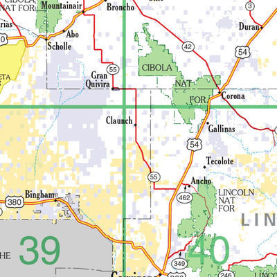 New Mexico Atlas & Gazetteer Overview Map