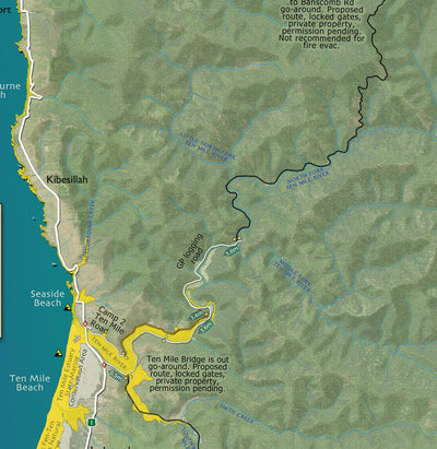 H&R Readiness-N. Mendocino Coast—Usal to Cleone (just above Fort Bragg).