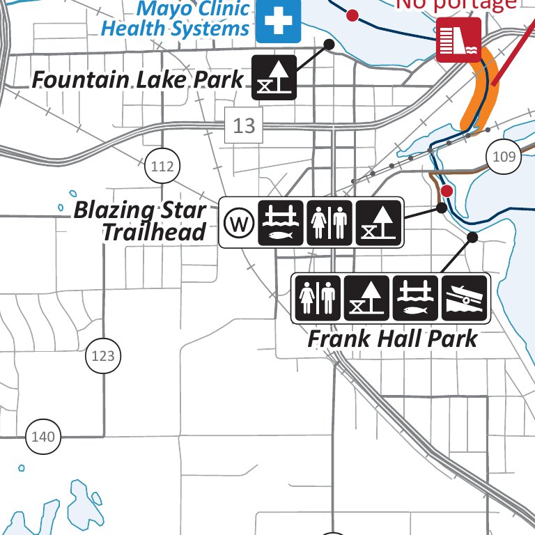Shell Rock River State Water Trail MNDNR Map by Minnesota Department of ...