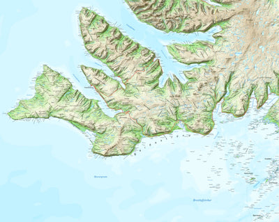 Iceland 1:100.000 Map #5 Barðaströnd