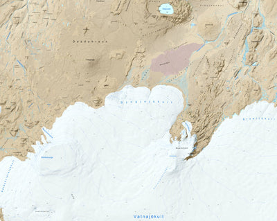 Iceland 1:100.000 Map #22 Kverkfjöll