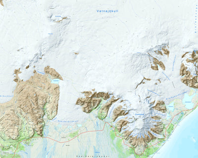 Iceland 1:100.000 Map #23 Öræfajökull