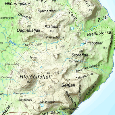 Iceland 1:100.000 Map #29 Langanes
