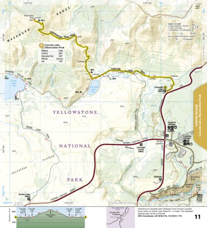 1705 Yellowstone Day Hikes (map 11)