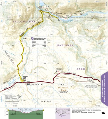 1705 Yellowstone Day Hikes (map 16)