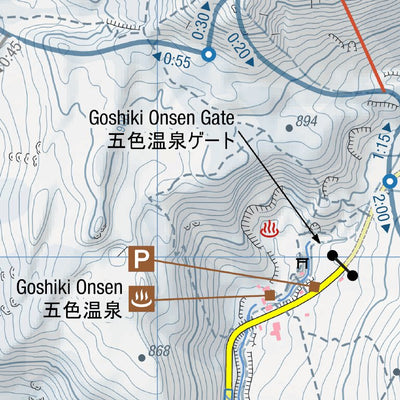 MAP 1/3 - Niseko Haute Route (Niseko Range Traverse) Ski Tour (Hokkaido, Japan)