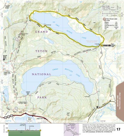 1706 Grand Teton Day Hikes (map 17)