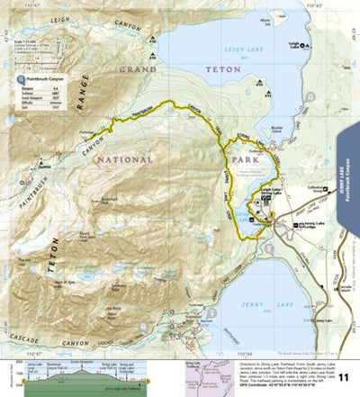 1706 Grand Teton Day Hikes (map 11)