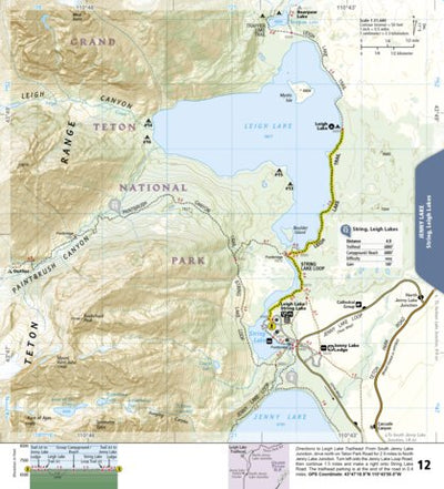 1706 Grand Teton Day Hikes (map 12)
