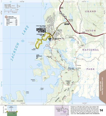 1706 Grand Teton Day Hikes (map 14)