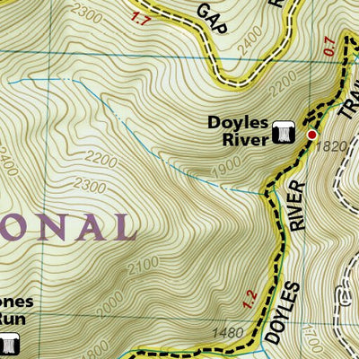 1703 Shenandoah Day Hikes (map 14)