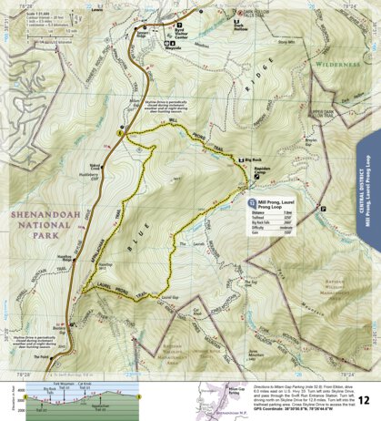 1703 Shenandoah Day Hikes (map 12)