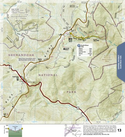 1703 Shenandoah Day Hikes (map 13)