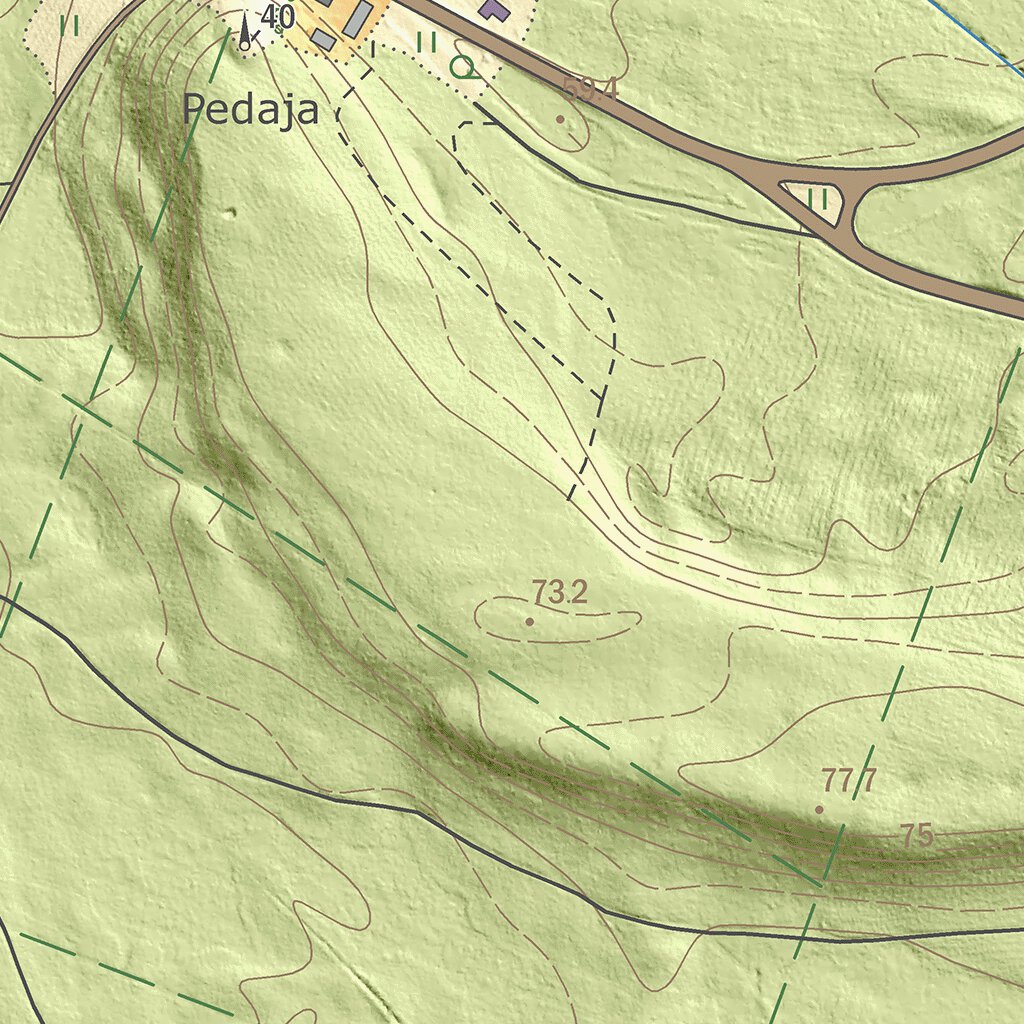 Pedassaare küla, Mustvee vald Map by Maa-amet | Avenza Maps