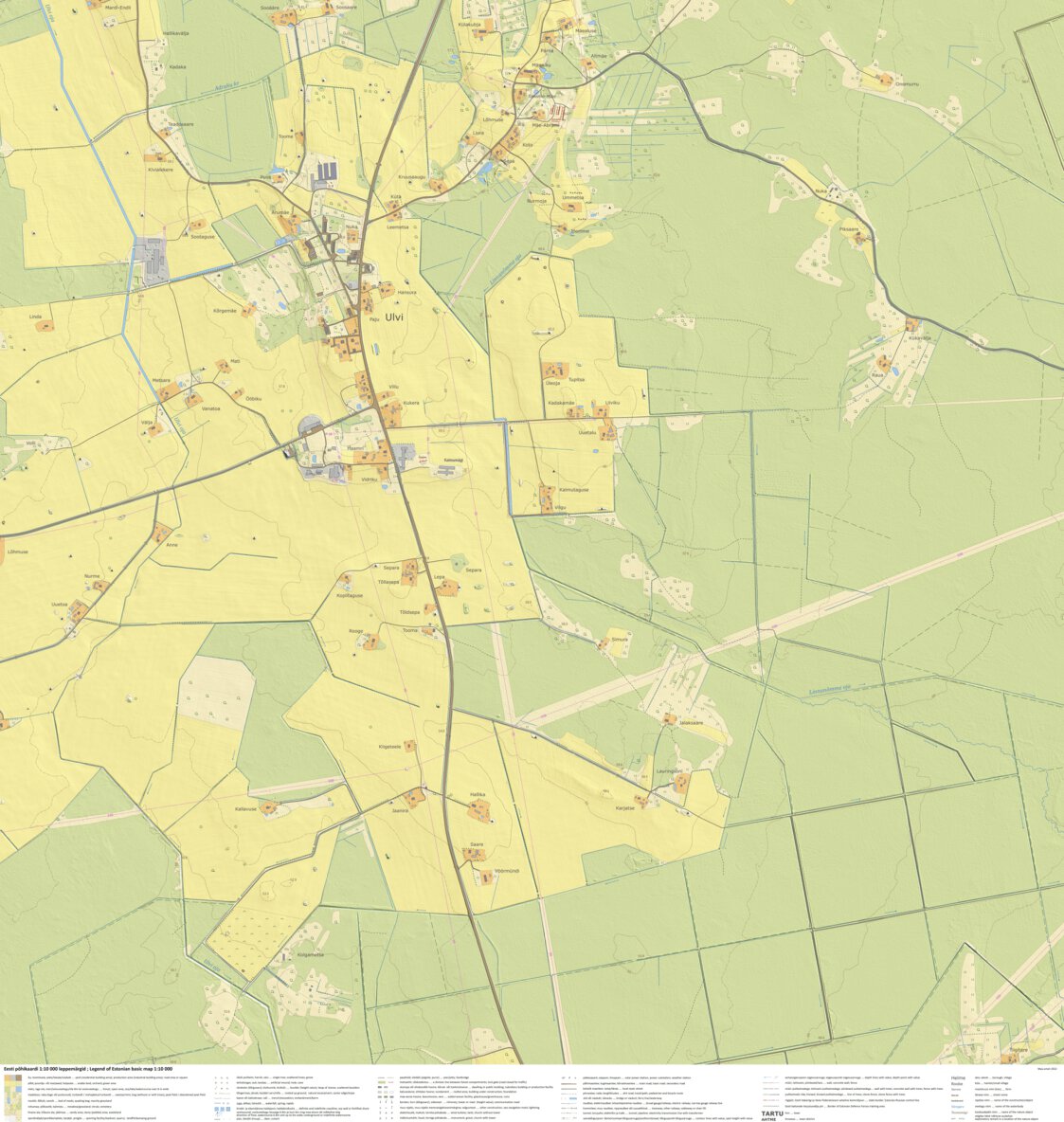 Ulvi küla, Mustvee vald Map by Maa-amet | Avenza Maps