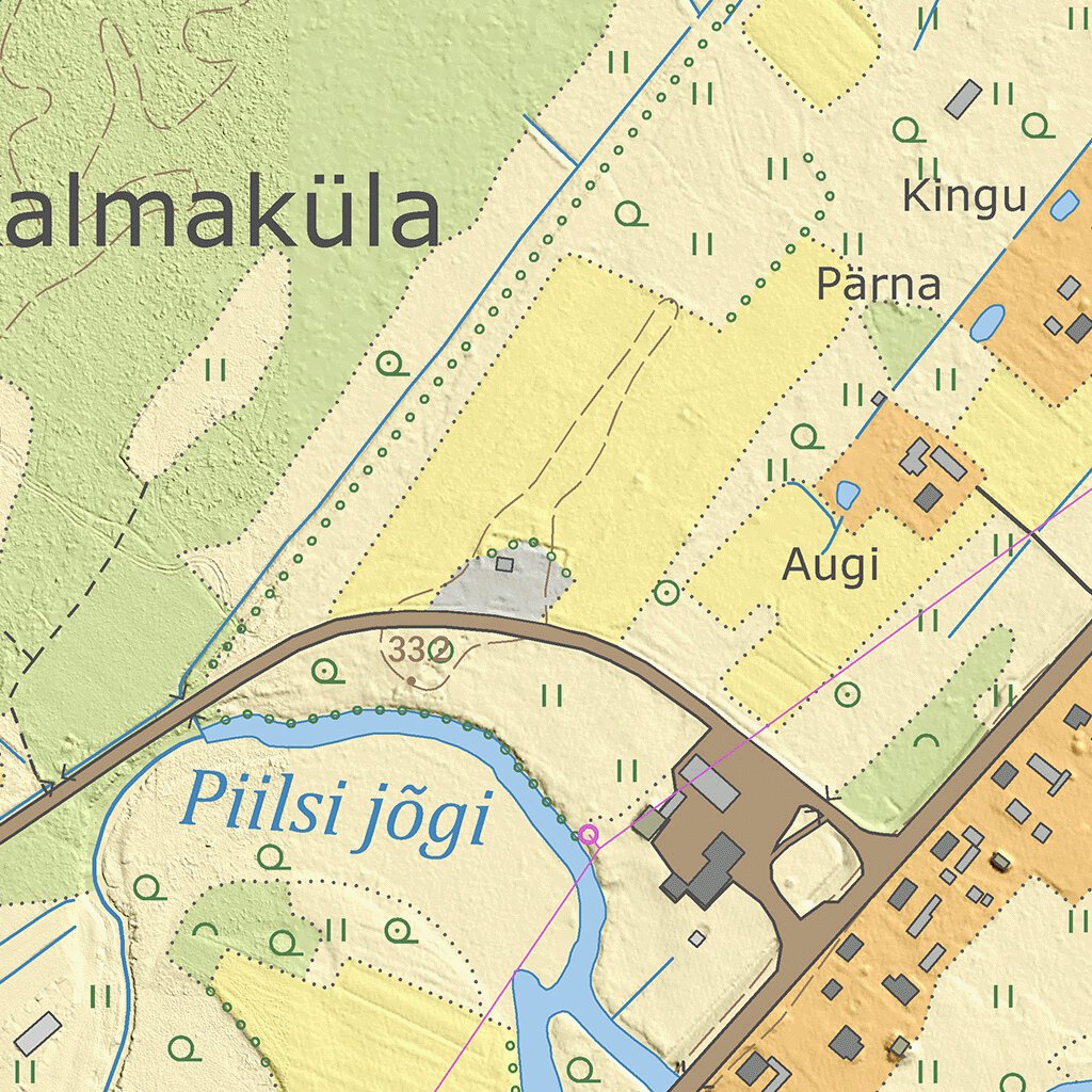 Ninasi küla, Mustvee vald Map by Maa-amet | Avenza Maps