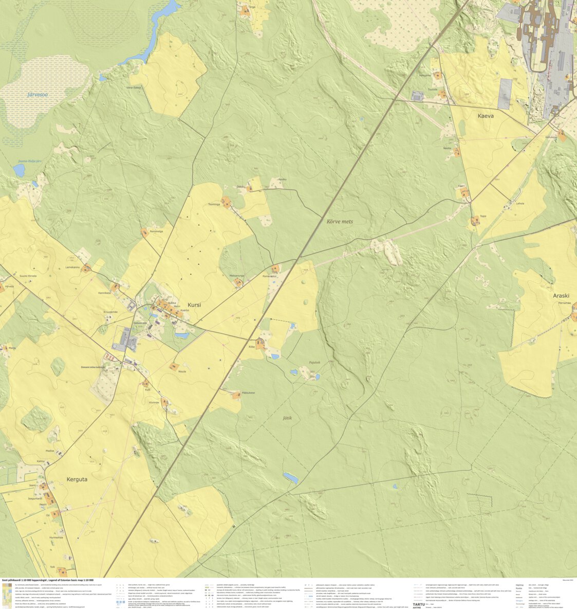 Kursi küla, Tapa vald Map by Maa-amet | Avenza Maps