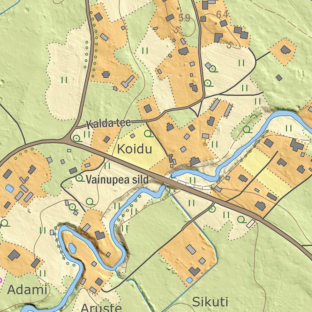 Vainupea küla, Haljala vald (1) Map by Maa-amet | Avenza Maps