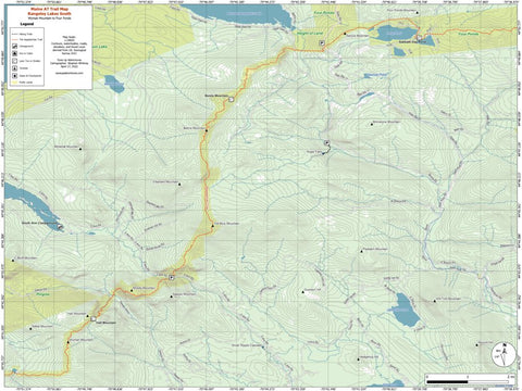 Maine AT Trail Map #3: Rangeley Lakes South