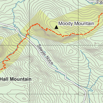 Maine AT Trail Map #3: Rangeley Lakes South