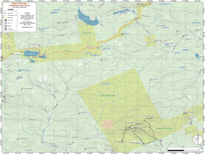 Maine AT Trail Map #4: Tumbledown and Four Ponds