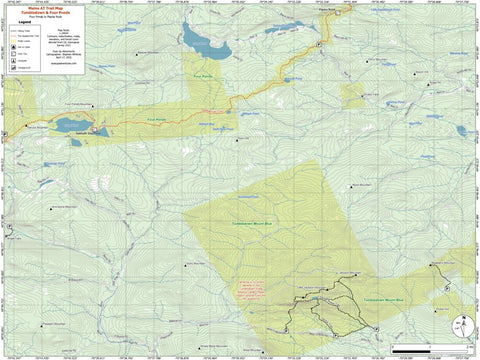 Maine AT Trail Map #4: Tumbledown and Four Ponds