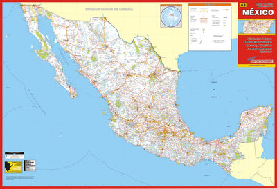 Mapa de Mexico rutas y caminos Preview 1